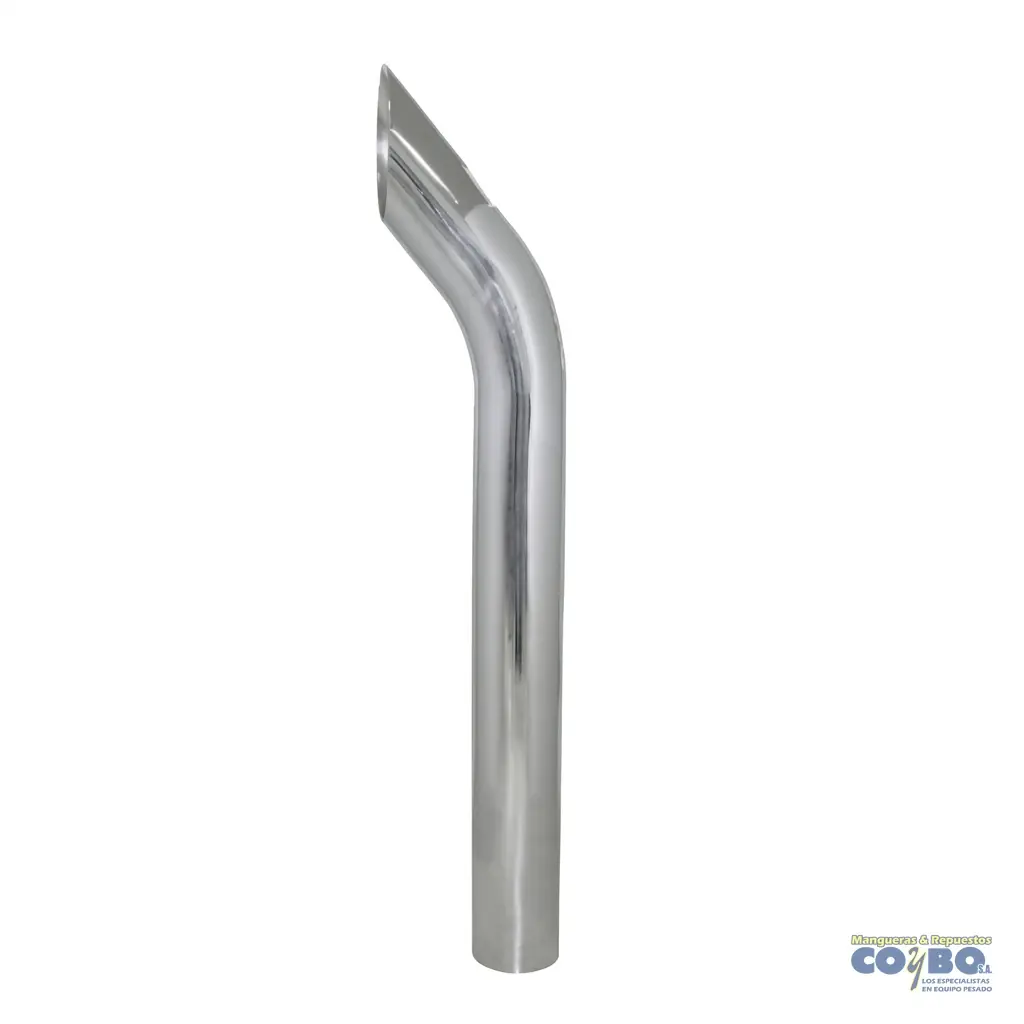 TUBO DE ESCAPE CROMADO 5", LARGO 48"