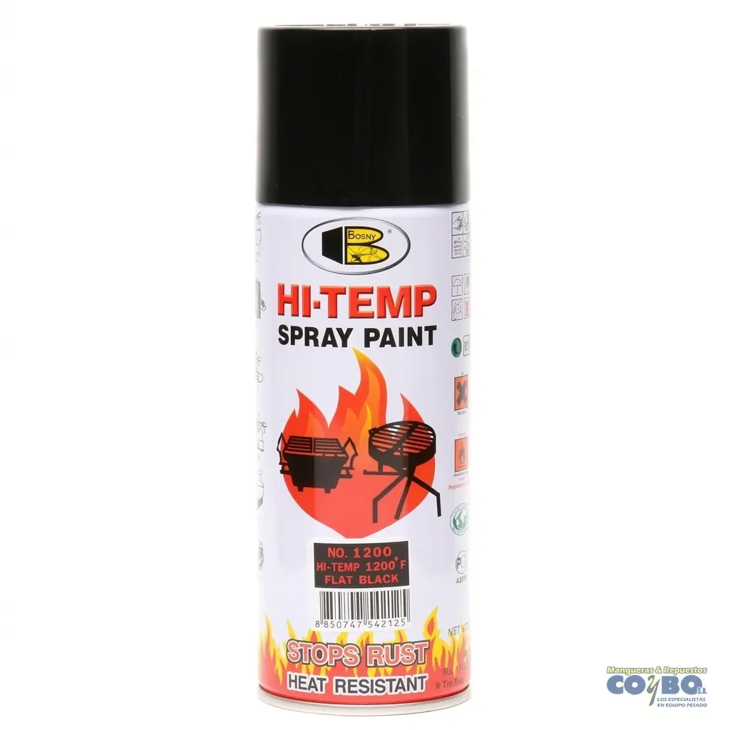 PINTURA ALTA TEMP. NEGRA 1200° BRILLANTE - Imagen 1