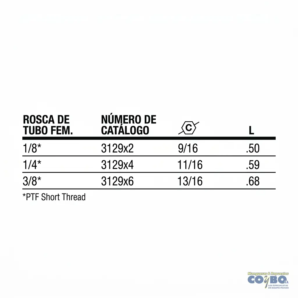 TAPON H NPT 3/8 BRONCE 108B - Miniatura 2