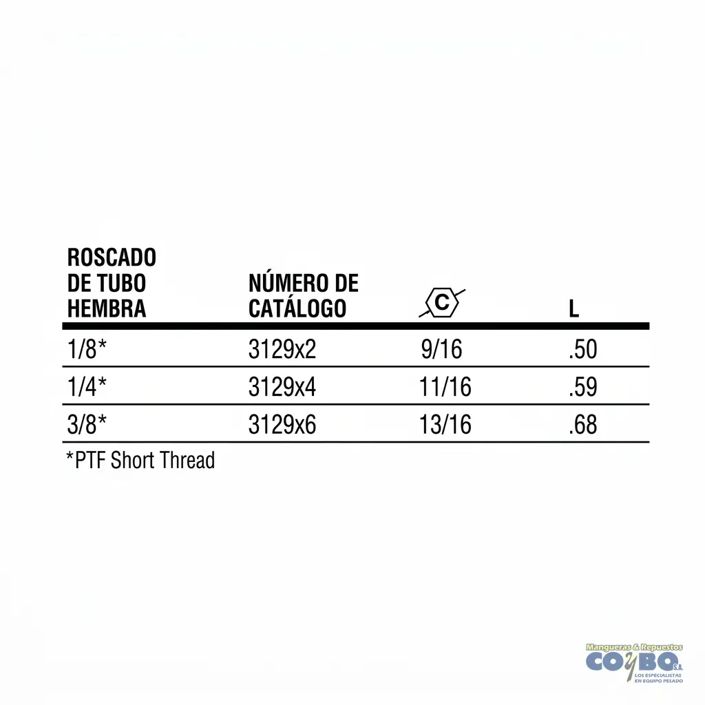 TAPON H NPT 1/2 BRONCE 108B - Miniatura 3