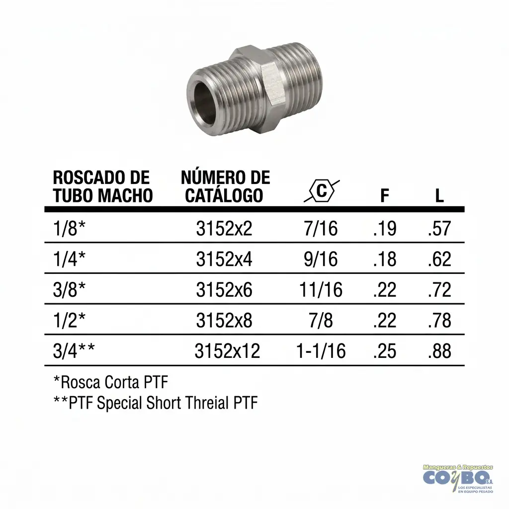 TAPON M NPT 3/8 BRONCE 121B - Miniatura 3
