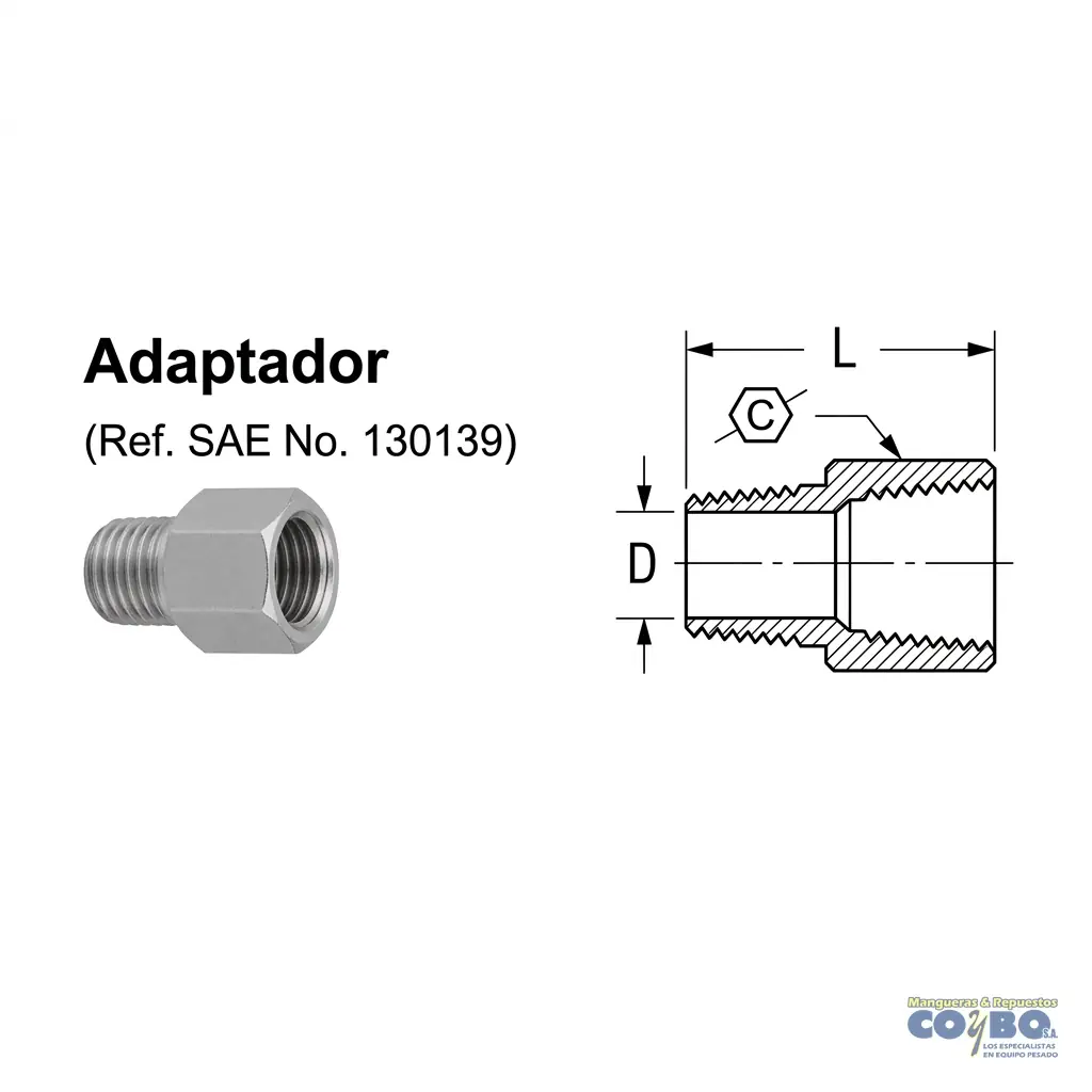 REDUCTOR H NPT 3/4 A M NPT 1/2 120B - Miniatura 2