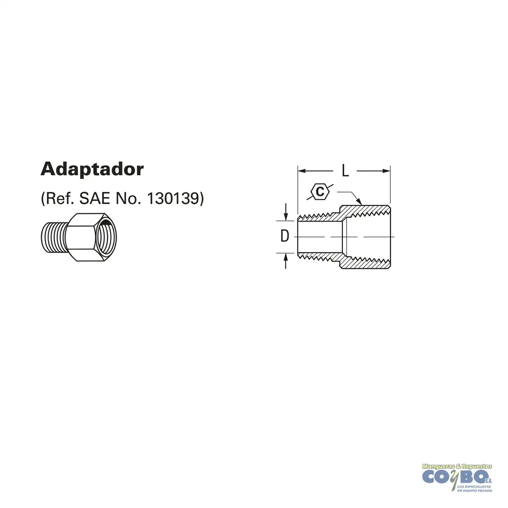 REDUCTOR H NPT 1/8 A M NPT 1/8 120B - Miniatura 2