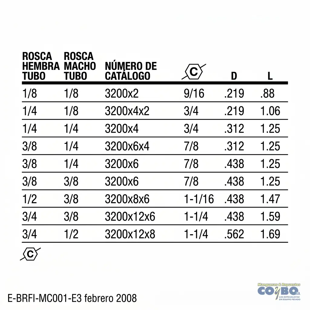 REDUCTOR H NPT 3/8 A M NPT 3/8 120B - Miniatura 3