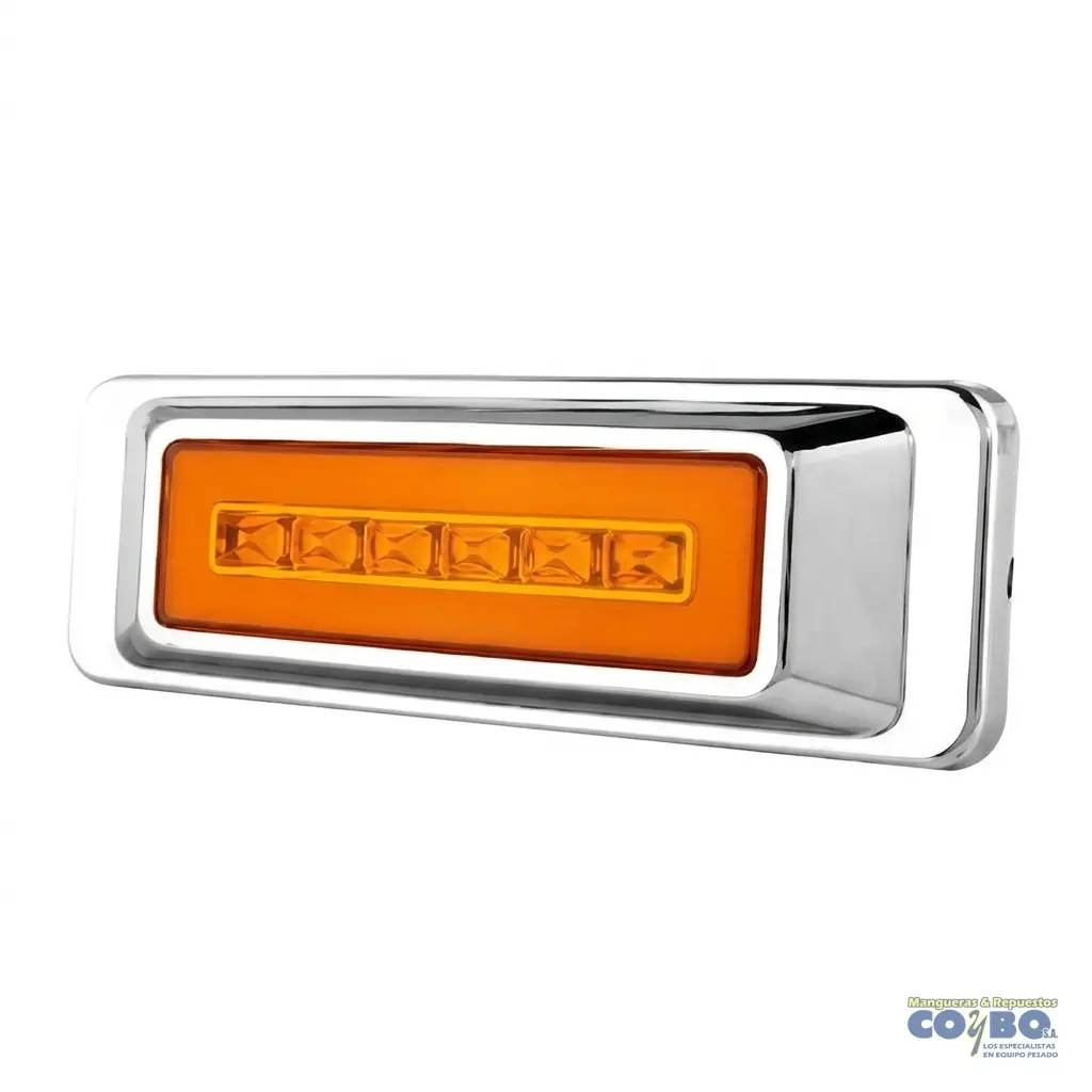 FAROL LATERAL AMARILLO 24 LED 12V 2 FUNC - Imagen 1
