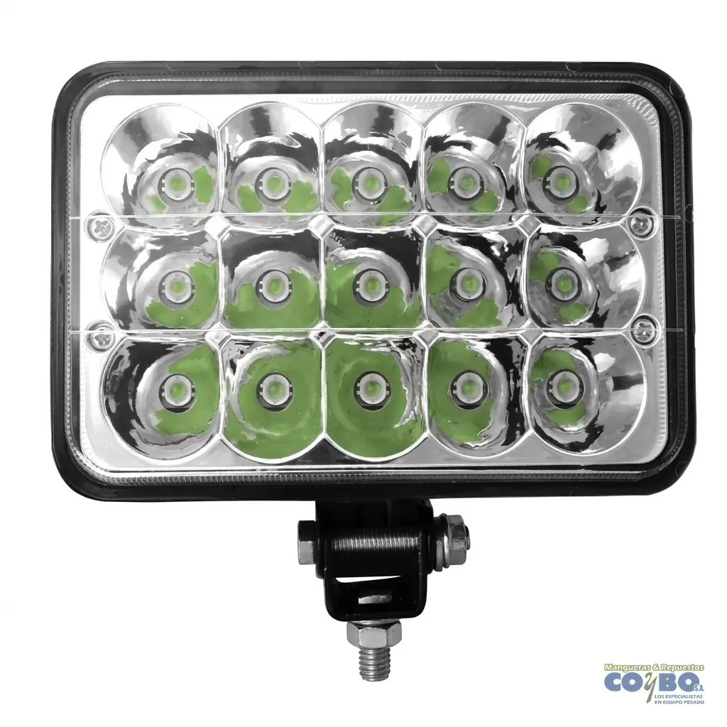 LAMP. OPTICA RECT 5" 15 LED BLANC UNIDAD - Imagen 1