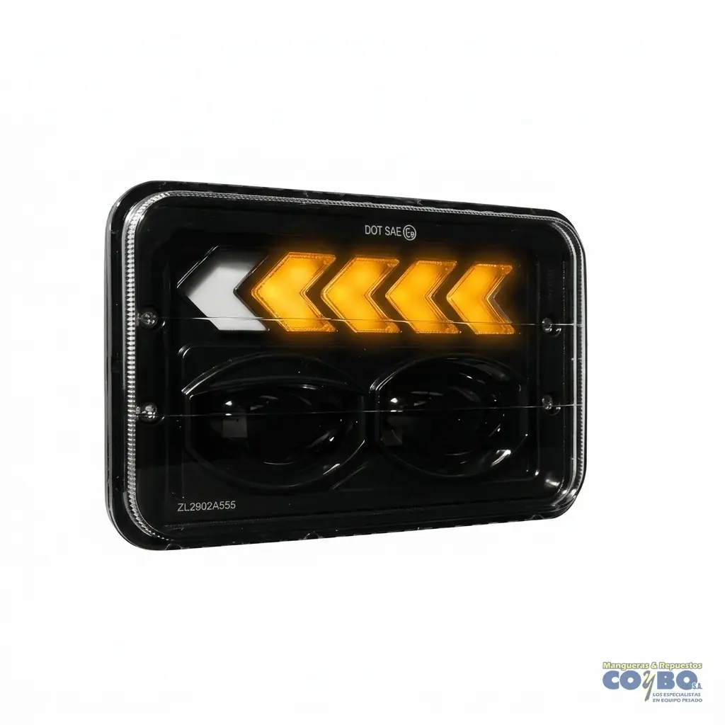LAMP. OPTICA RECT  5" 32 LED BLANCO PAR - Imagen 1