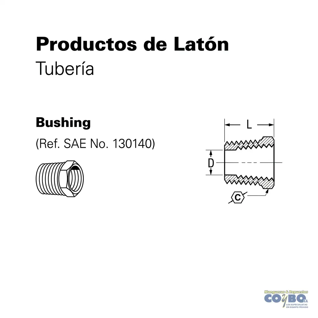 BUCHING REDUC M NPT 1/4 A H 1/8 110B - Miniatura 2