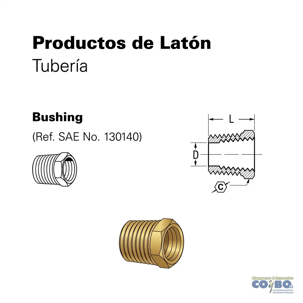 BUCHING REDUC M NPT 1/2 A H 1/4 110B - Miniatura 2
