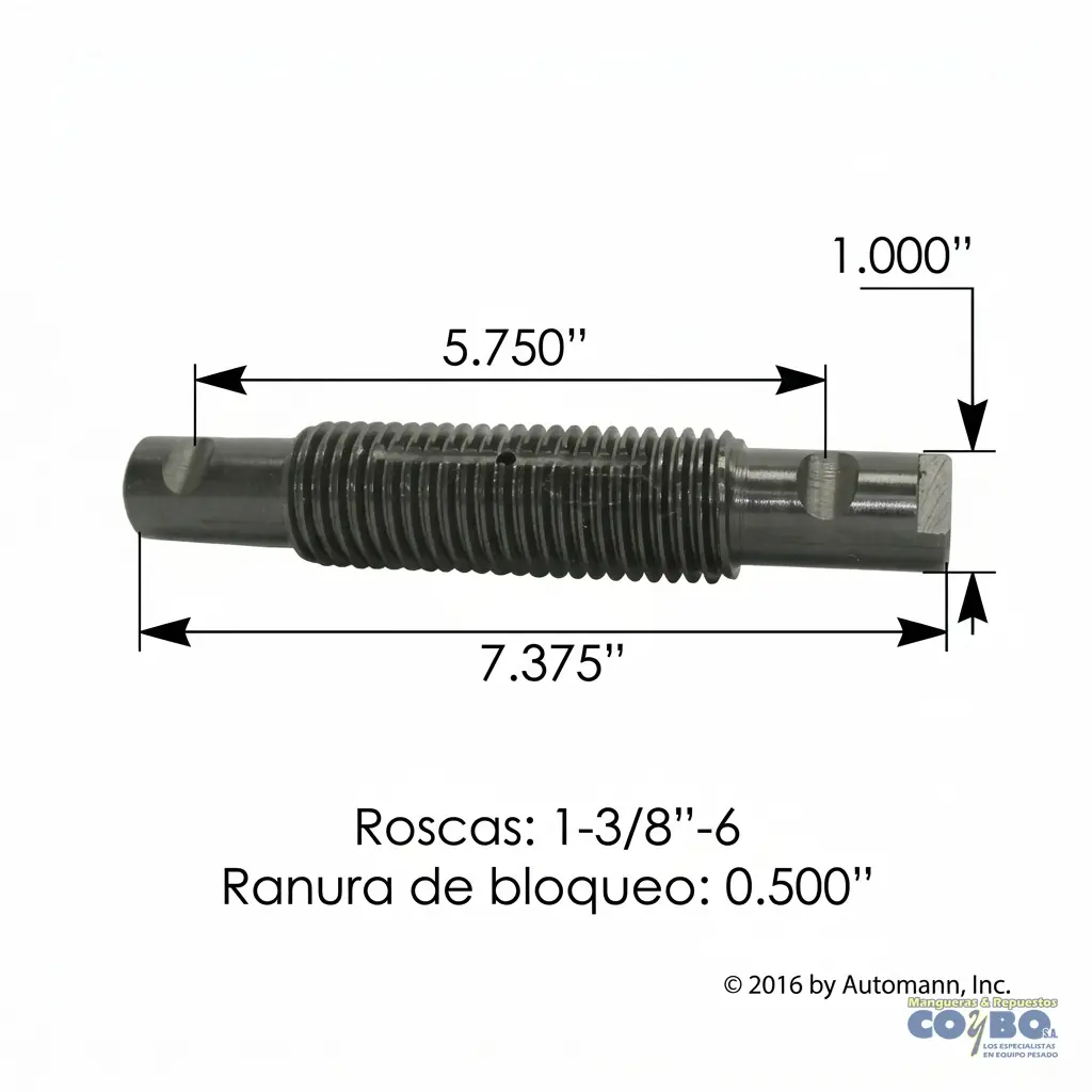PIN RESORTE ROSCA 13/8 X 73/8 IHC S9 - Imagen 1