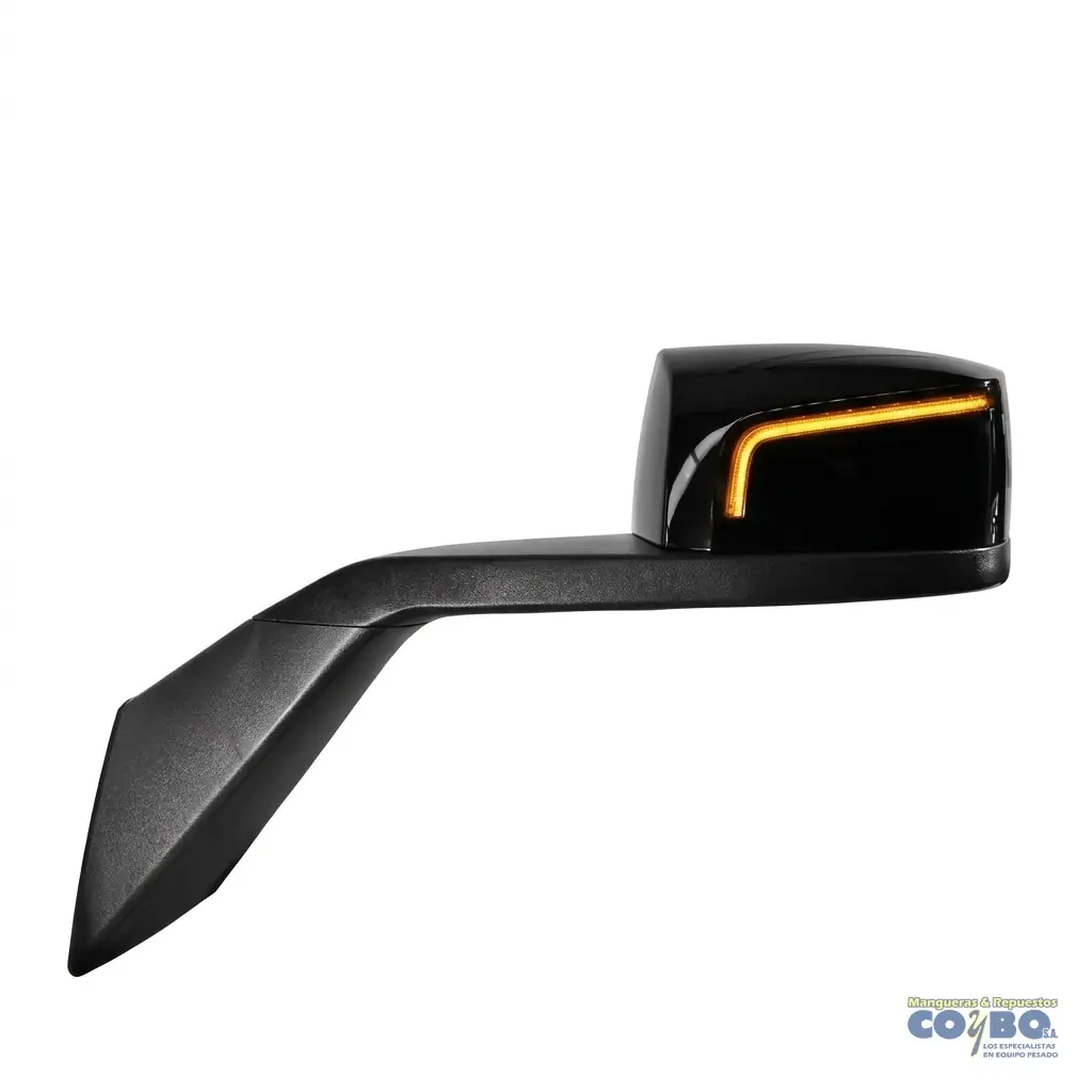 ESPEJO CROM. NEGRO CON LUZ P/ CAPOT IZQ. - Imagen 1