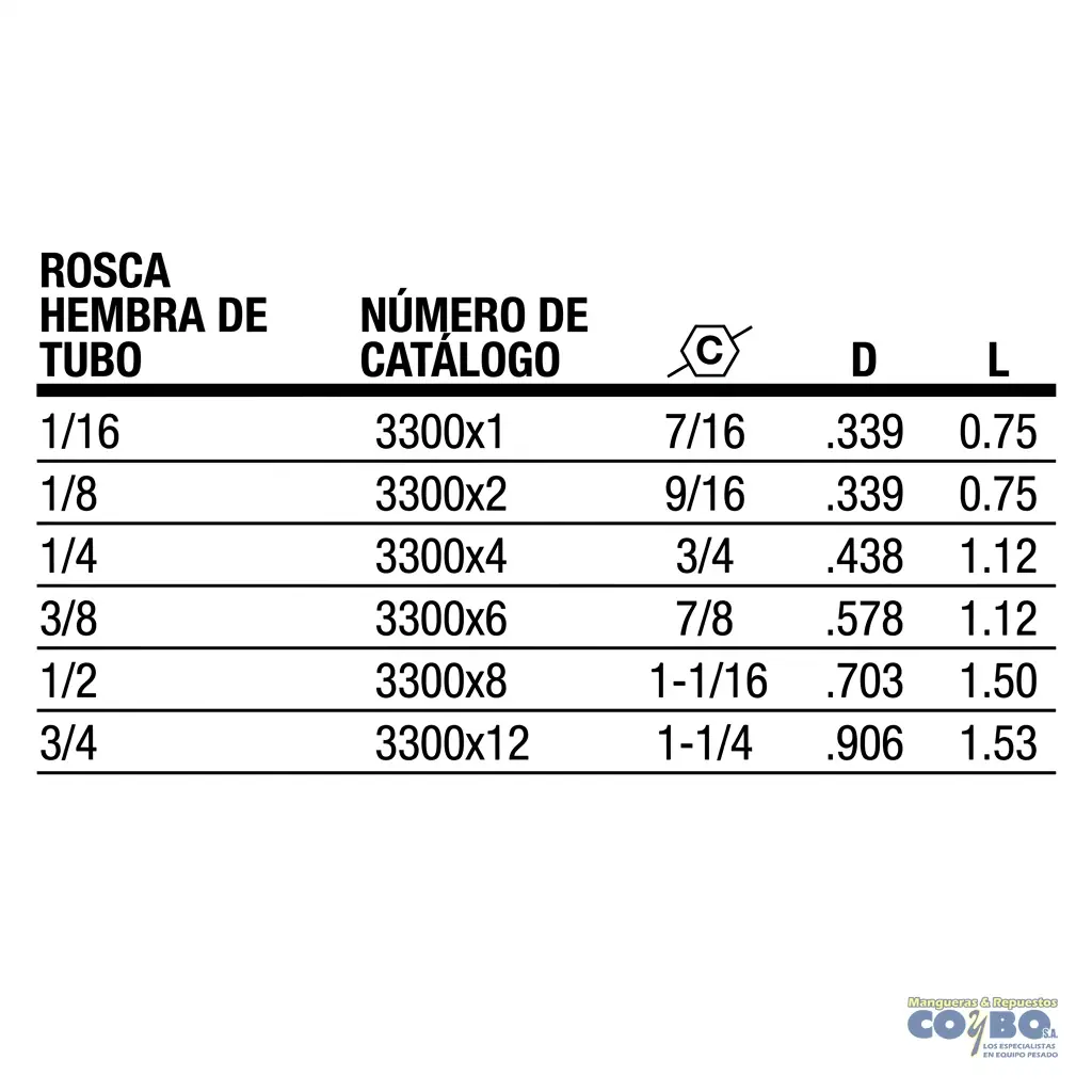 UNION H NPT 1/8 BRONCE 103B - Miniatura 3