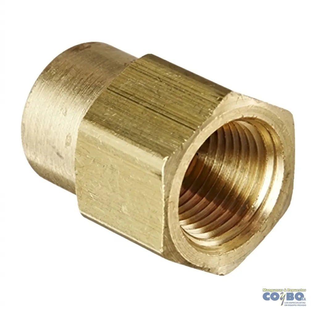 REDUCCION 3/8 H 1/4 H NPT BRONCE 119B - Imagen 1