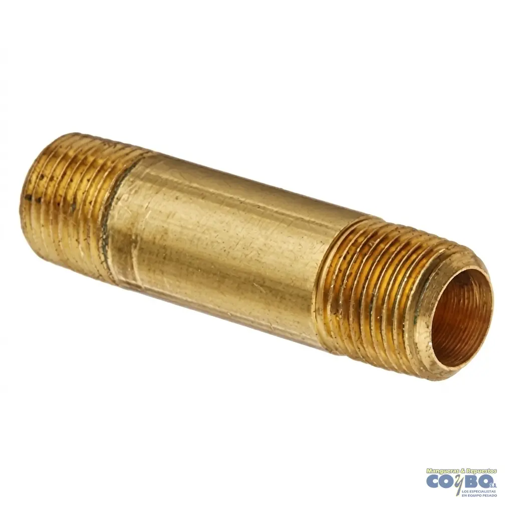 NIPLE LISO NPT 1/8 X 1-1/2 BRONCE 113B - Imagen 1
