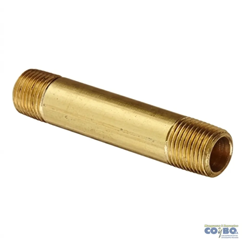 NIPLE LISO NPT 1/8 X 2" BRONCE 113B - Imagen 1