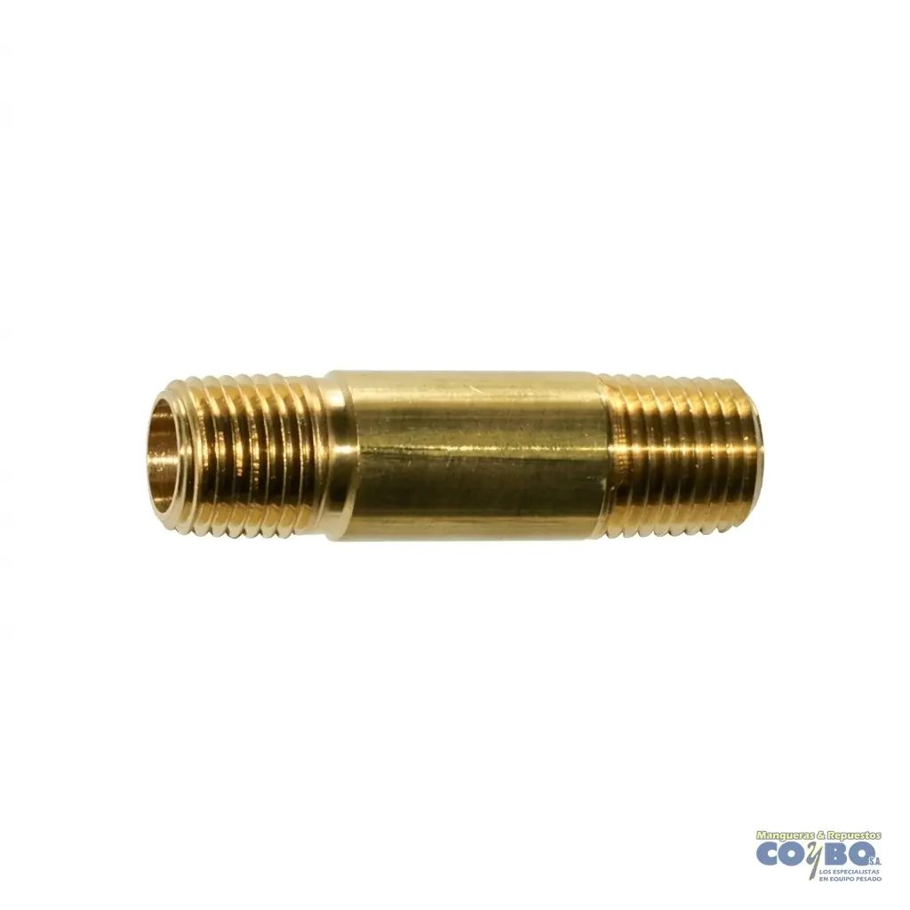 NIPLE LISO NPT 1/8 X 2-1/2" BRONCE - Imagen 1