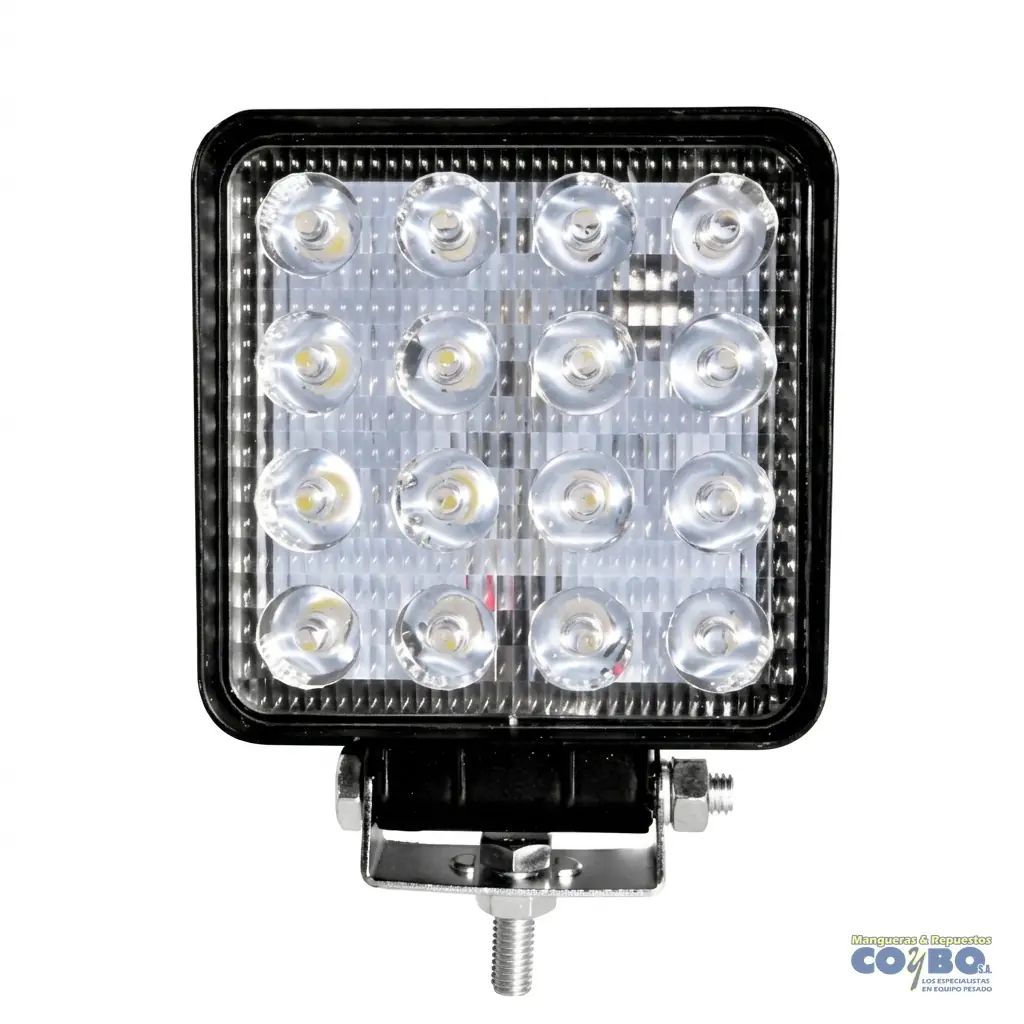 LAMP.CUADR.16 LED BLANC/BLANC MV UNIDAD - Imagen 1