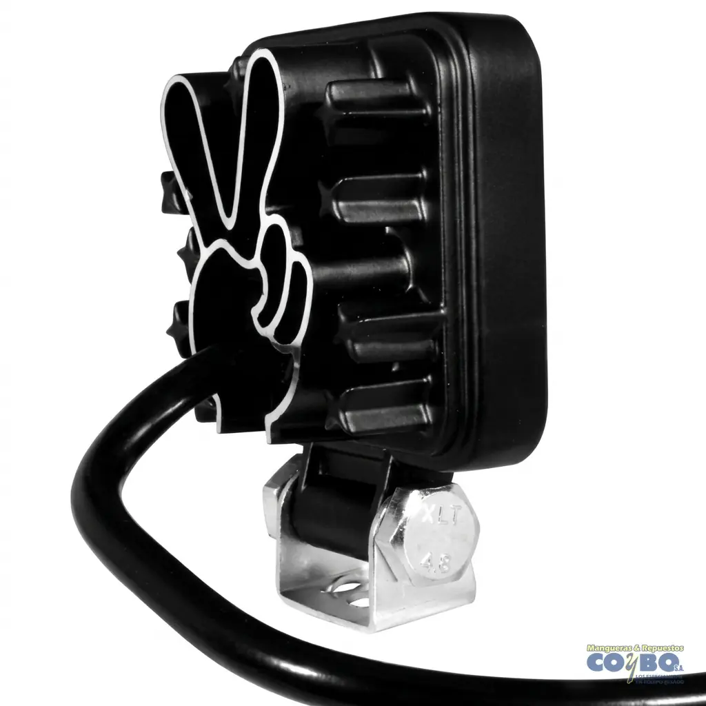 LAMP. CUADRAD. 4" 9 LED BLANCO MV UNIDAD - Miniatura 2