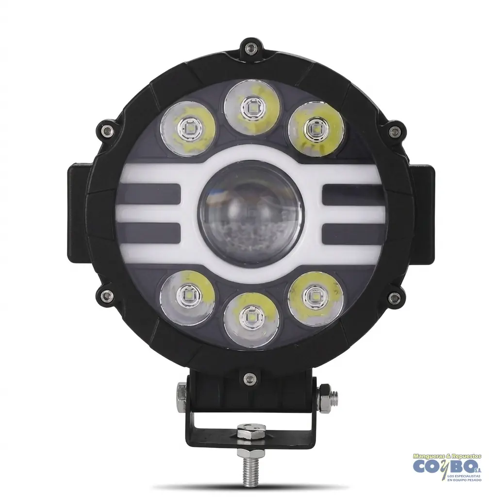 HALOGENO REDONDO 7" 7 LED MV UNIDAD - Imagen 1