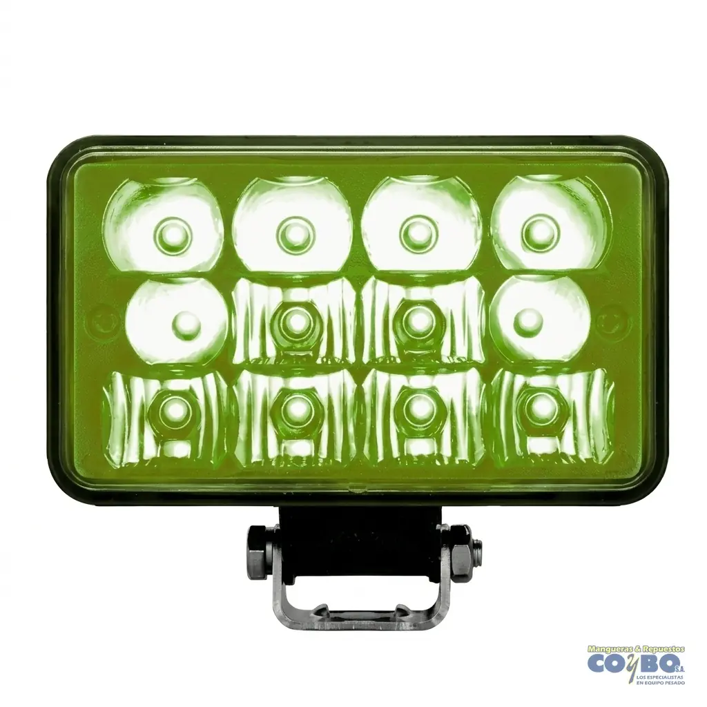 LAMP RECT 12 LED AMBAR UNIDAD - Imagen 1