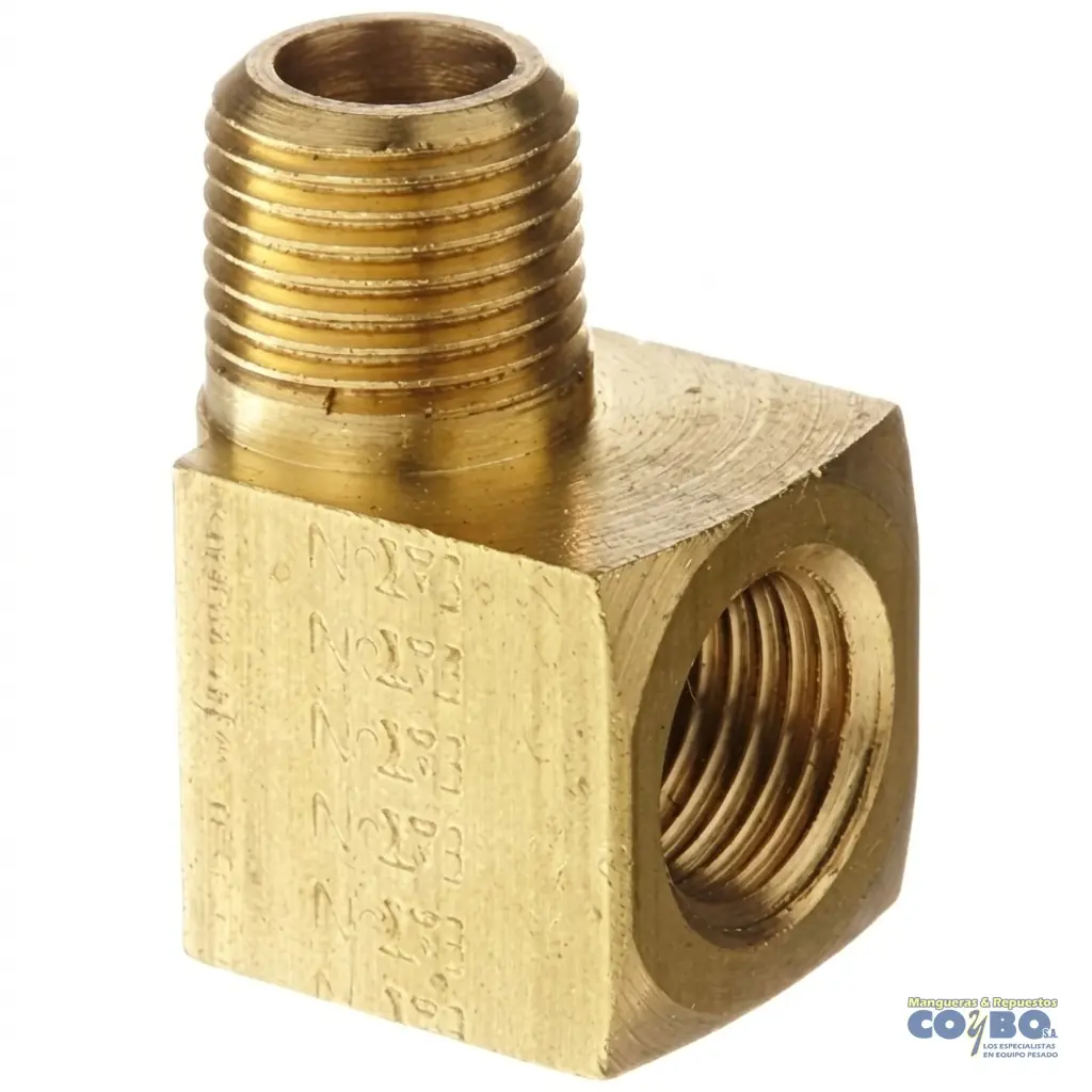 CODO NIPLE 90 H NPT 1/8 A M 1/8 116B - Imagen 1