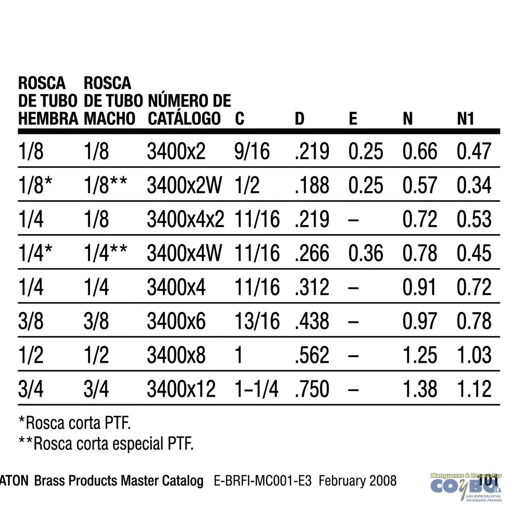 CODO NIPLE 90 H NPT 1/8 A M 1/8 116B - Miniatura 3