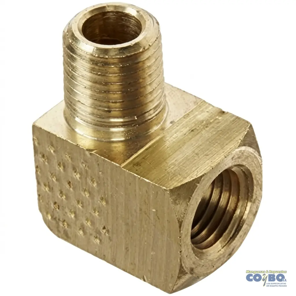 CODO NIPLE 90 H NPT 1/4 A M 1/4 116B - Imagen 1