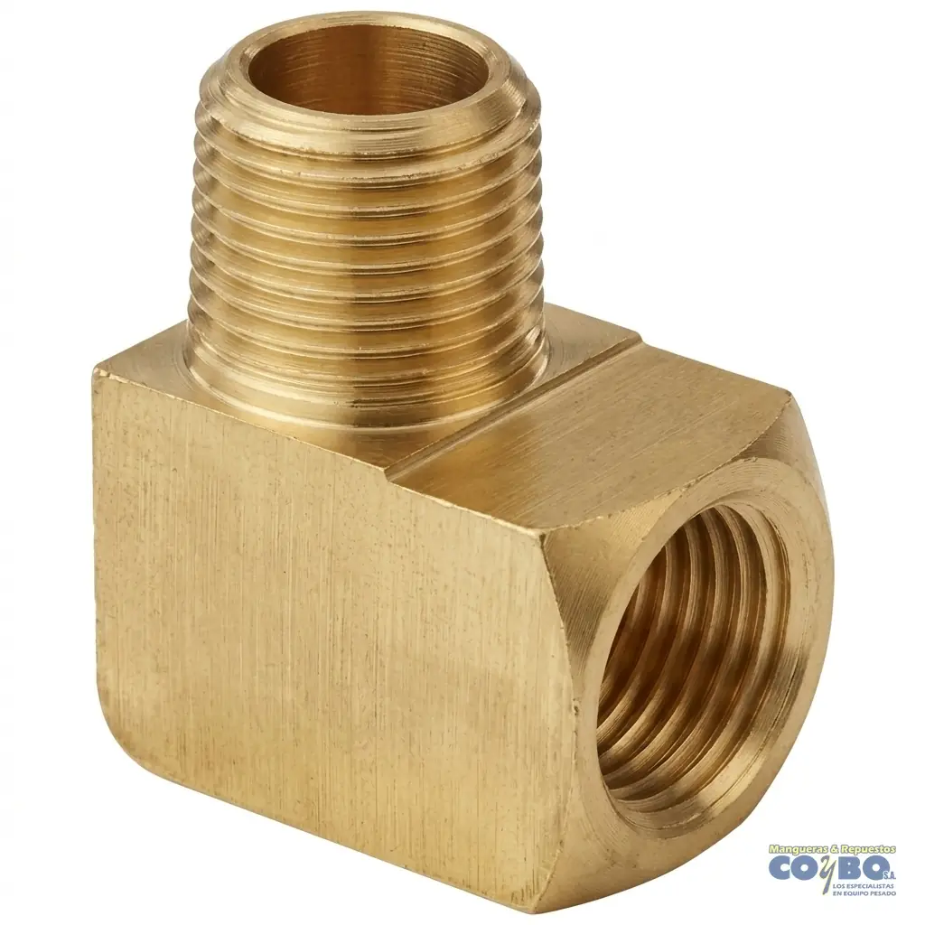 CODO NIPLE 90 H NPT 1/2 A M 1/2 116B - Imagen 1
