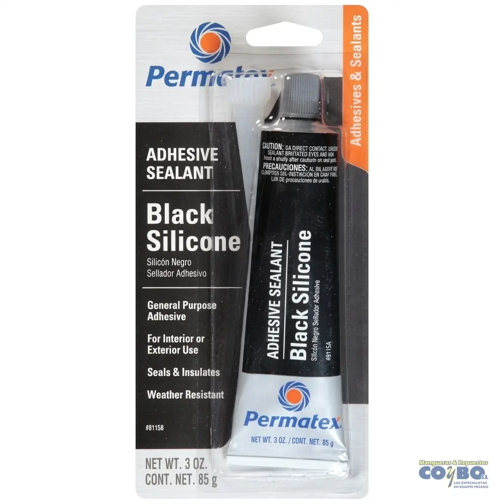 SILICON NEGRO 70ML - Imagen 1