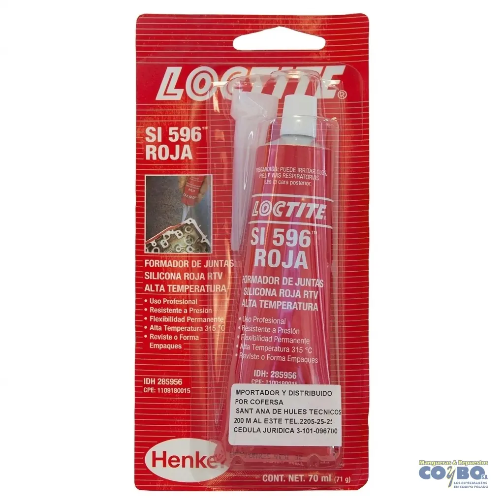 SILICON ROJO 70ML 315GC SELLADO TAPA VAL - Miniatura 2