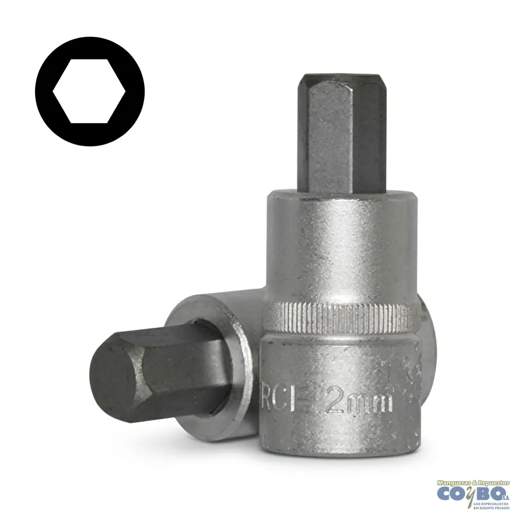 CUBO ALLEN 12 MM ESP 1/2 CORTO CROMADO - Imagen 1