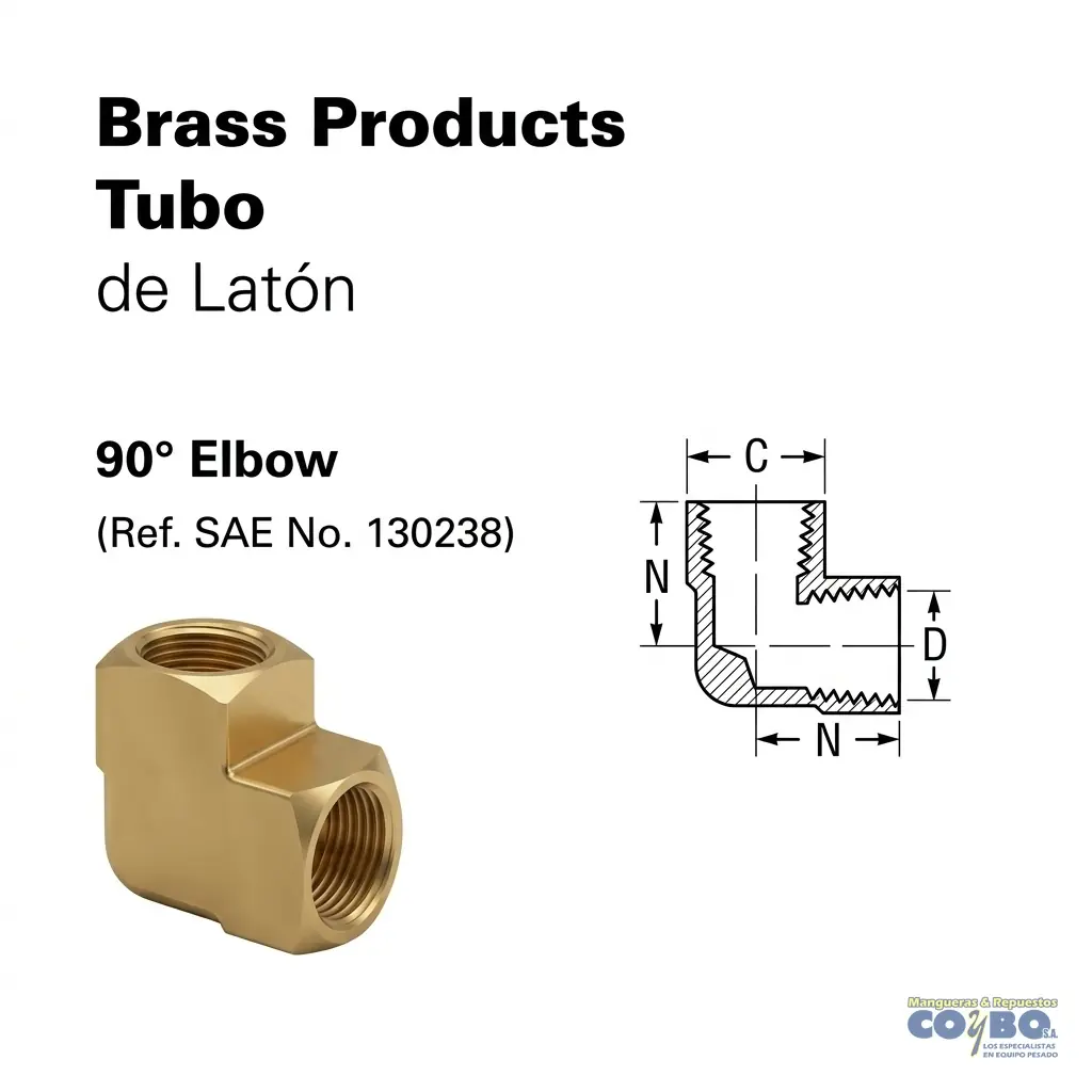 CODO 90 H NPT 1/4 A H NPT 1/4 100B - Miniatura 2