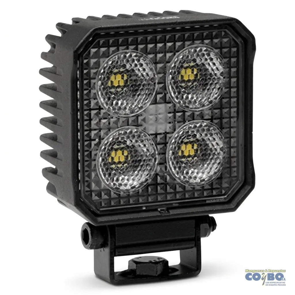 HALOGEN CUADRAD 4 LED 10-30 VOL PAR - Imagen 1