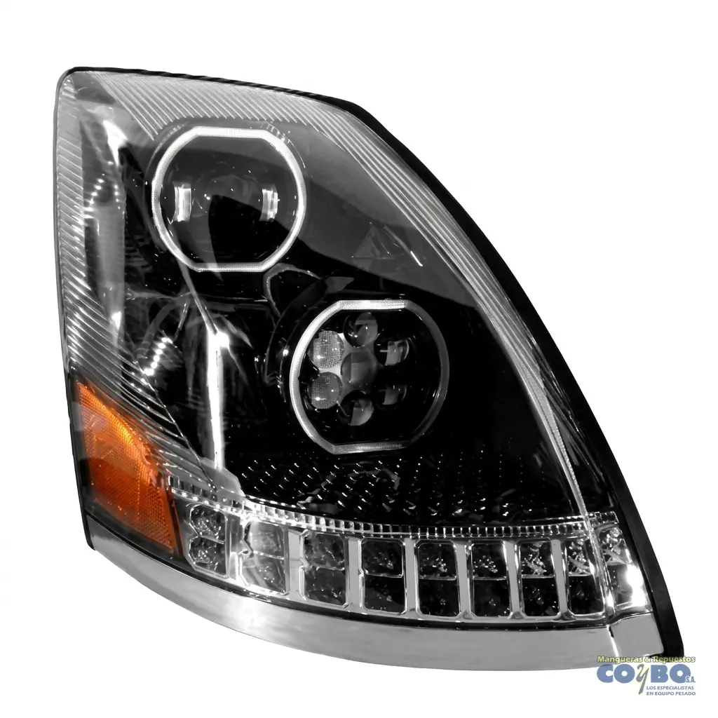 FAROL PRINC VOLVO VNL 04-15 NEGRO RH - Imagen 1