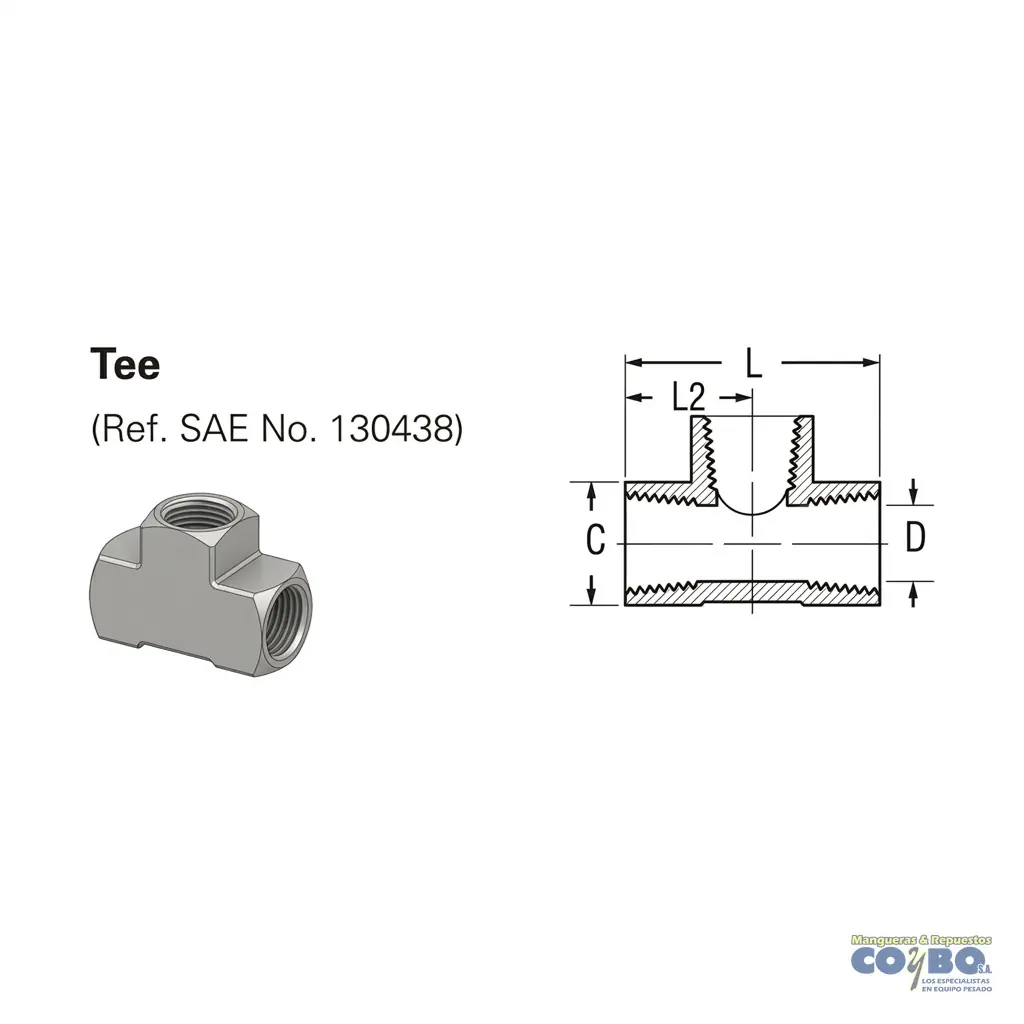 TE H NPT 1/8 H NPT 1/8 M - Miniatura 2
