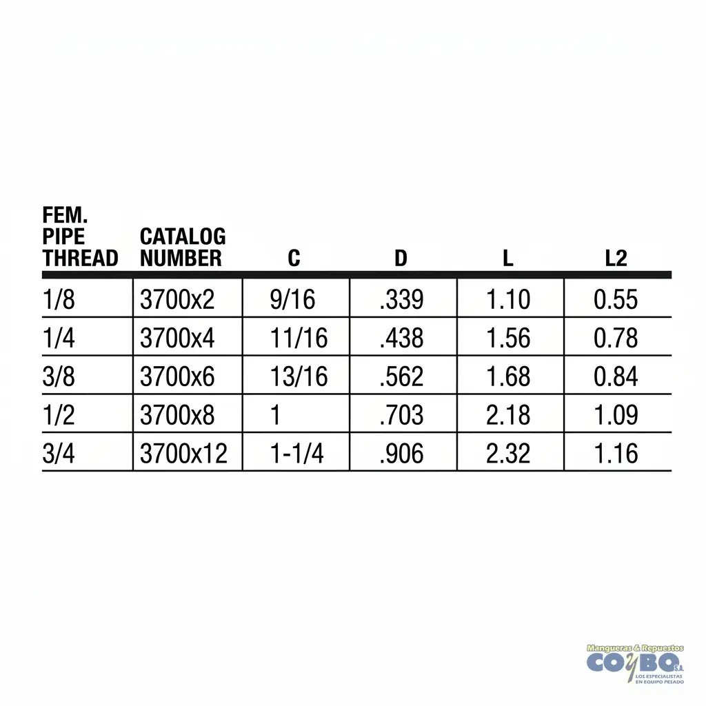 TE H NPT 1/8 H NPT 1/8 M - Miniatura 3