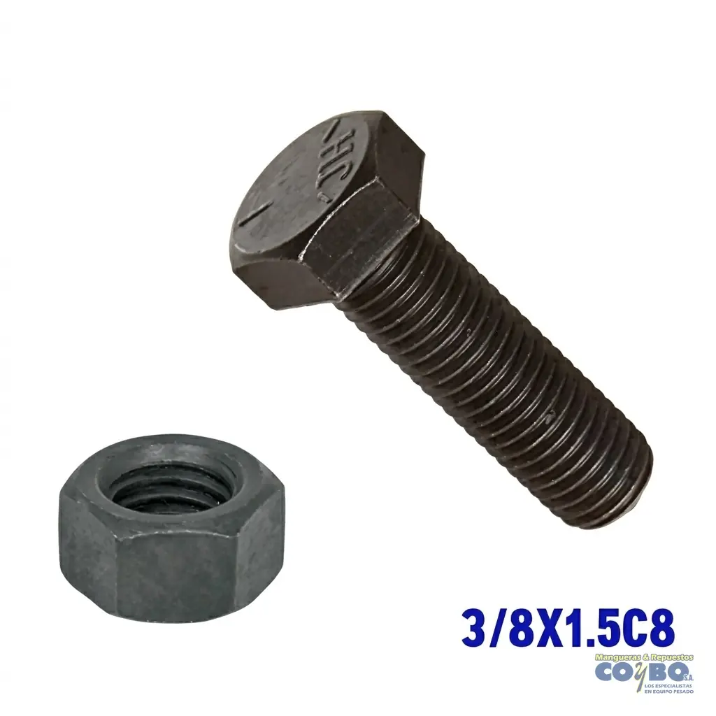 TORNILLO Y TUERCA GRADO 8 - Imagen 1