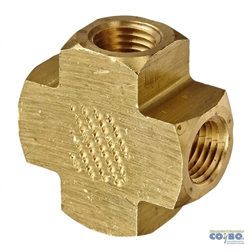 CRUZ H NPT 1/4 BRONCE 102B - Imagen 1