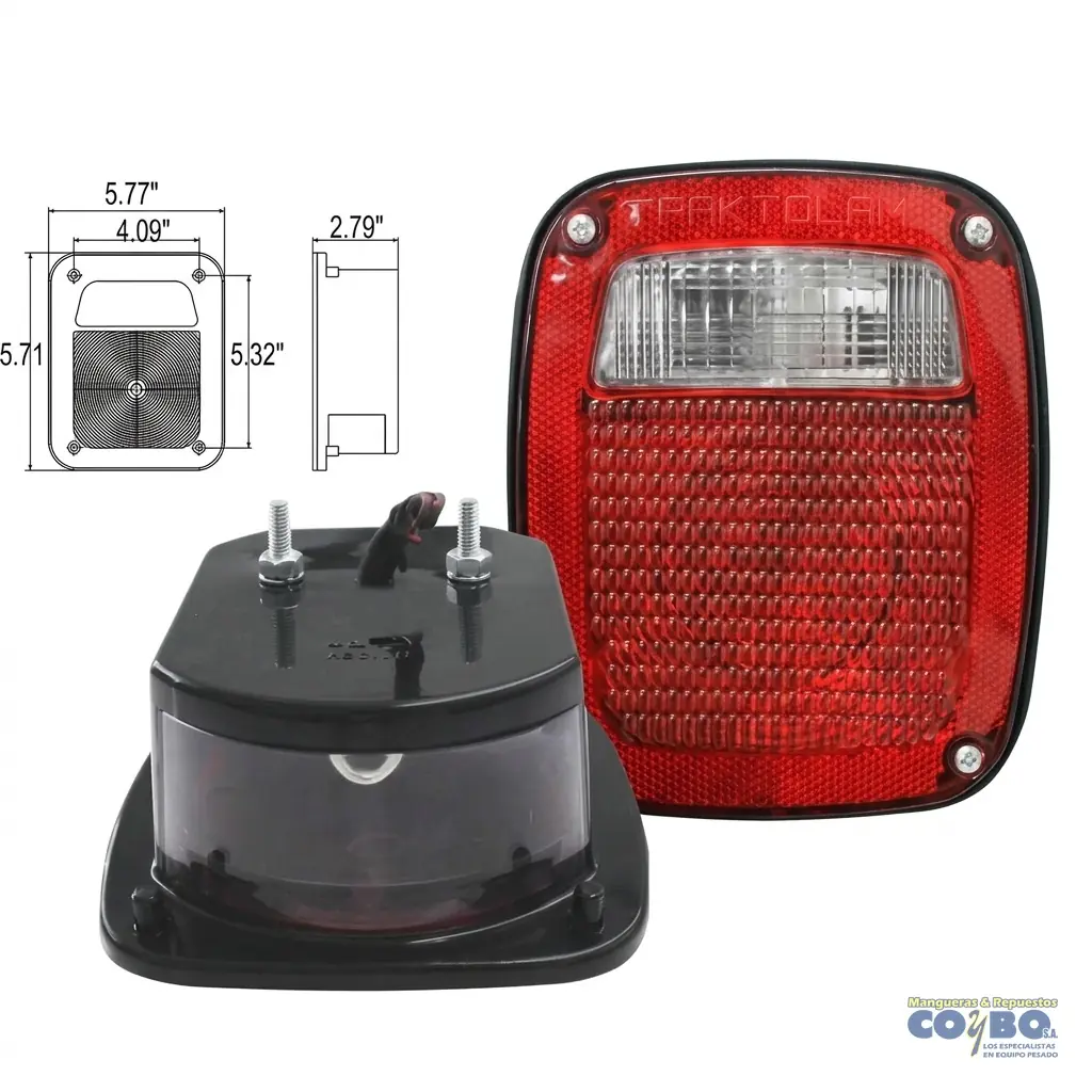 FAROL TRAS ROJO MACK CAMION UNIDAD - Imagen 1