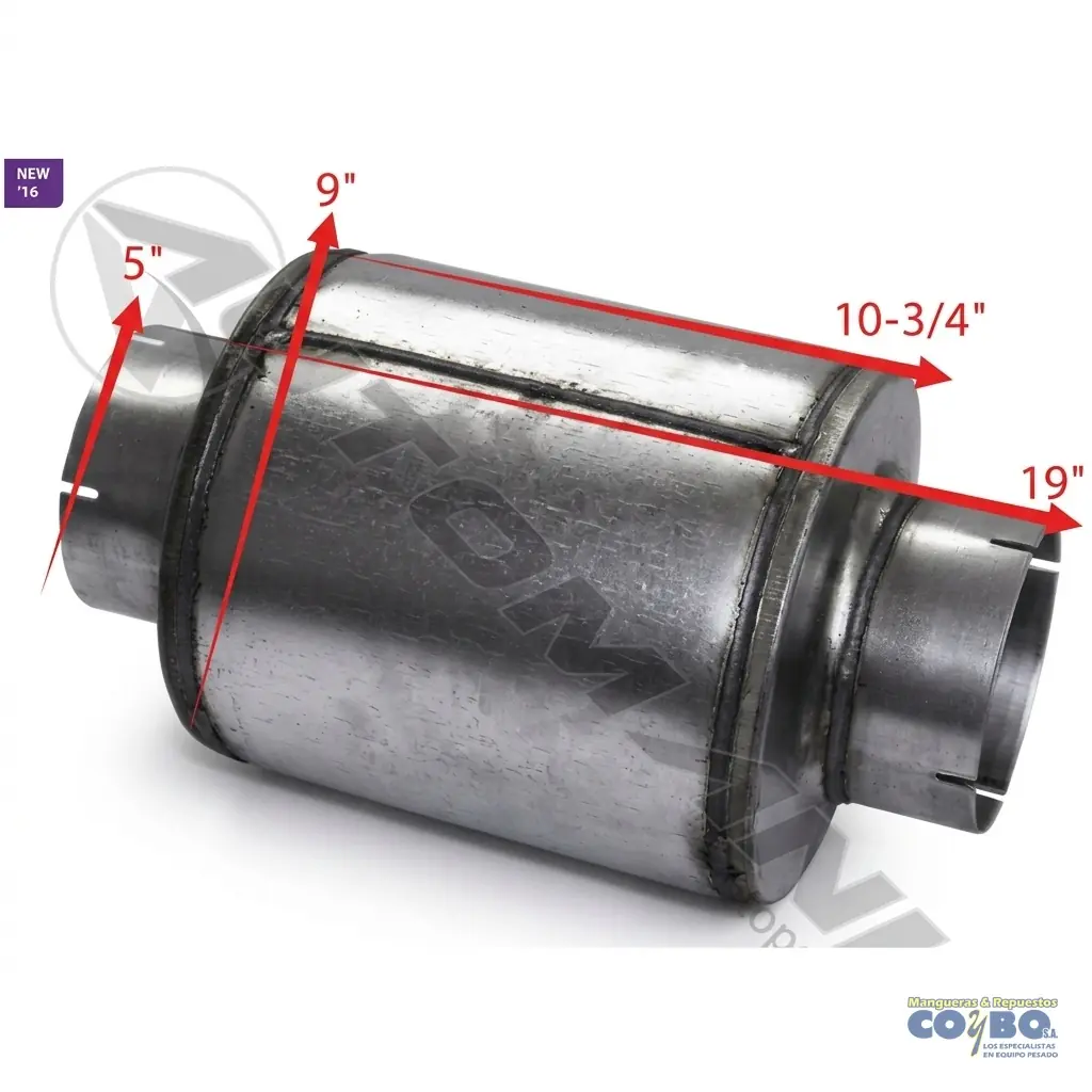 SILENCIADOR SAPILLA 5X10-3/4X9 ACERO