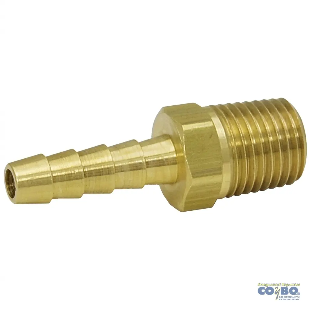 FITTING ESPIGA 1/4 A M NPT 1/4 - Imagen 1