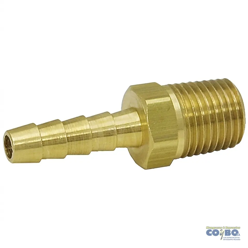 FITTING ESPIGA 3/8 A M NPT 1/4 - Imagen 1