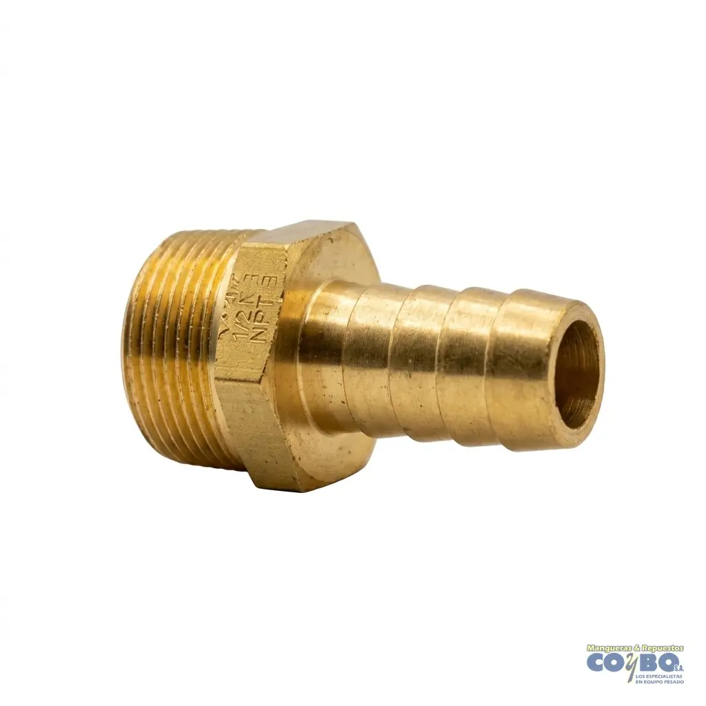 FITTING ESPIGA 3/8 A M NPT 3/8 - Imagen 1