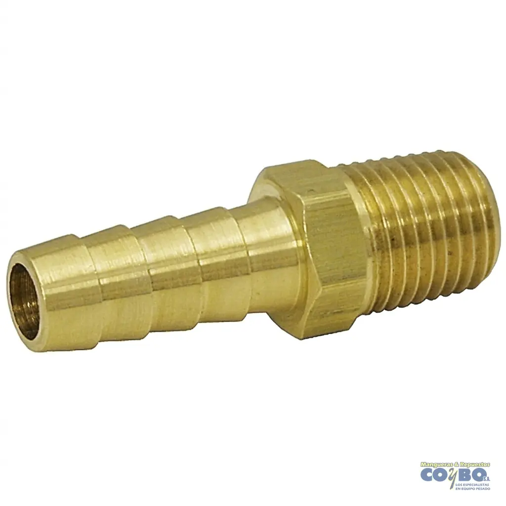 FITTING ESPIGA 3/8 A M NPT 1/2 - Imagen 1