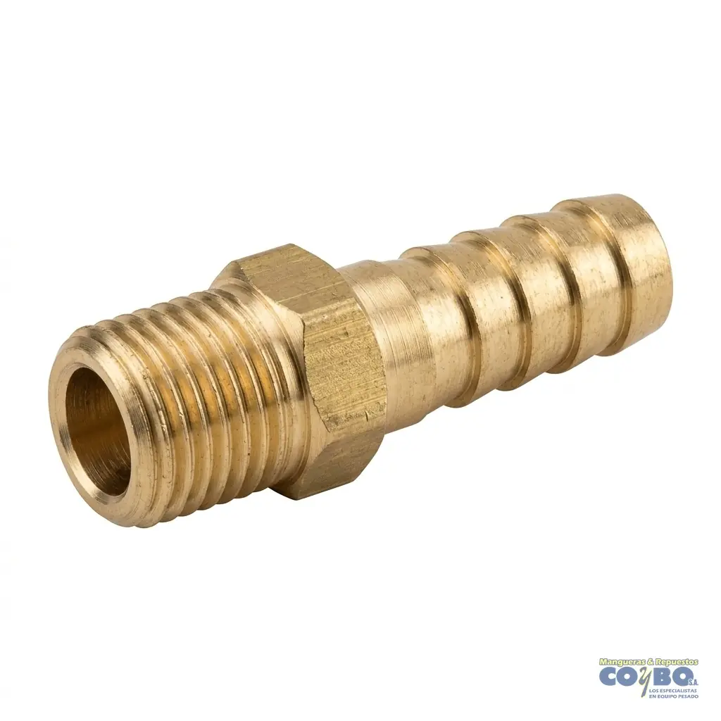 FITTING ESPIGA 1/2 A M NPT 1/2 - Imagen 1