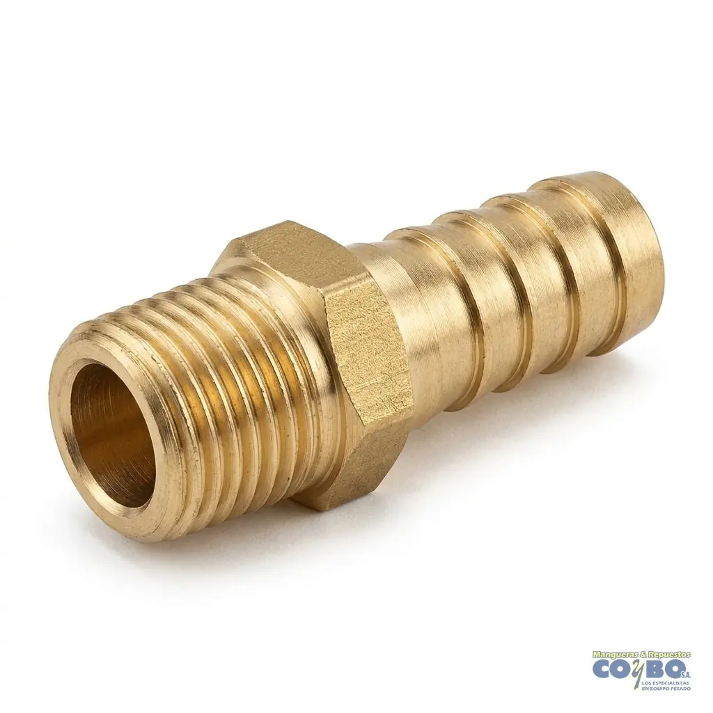 FITTING ESPIGA 5/8 A M NPT 1/2 - Imagen 1