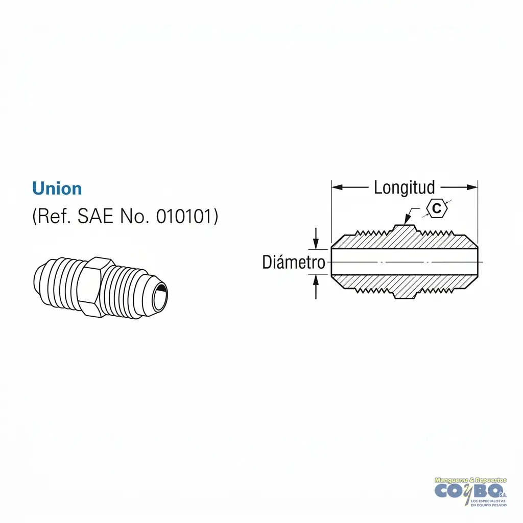 UNION FLARE 1/2 42F - Miniatura 3