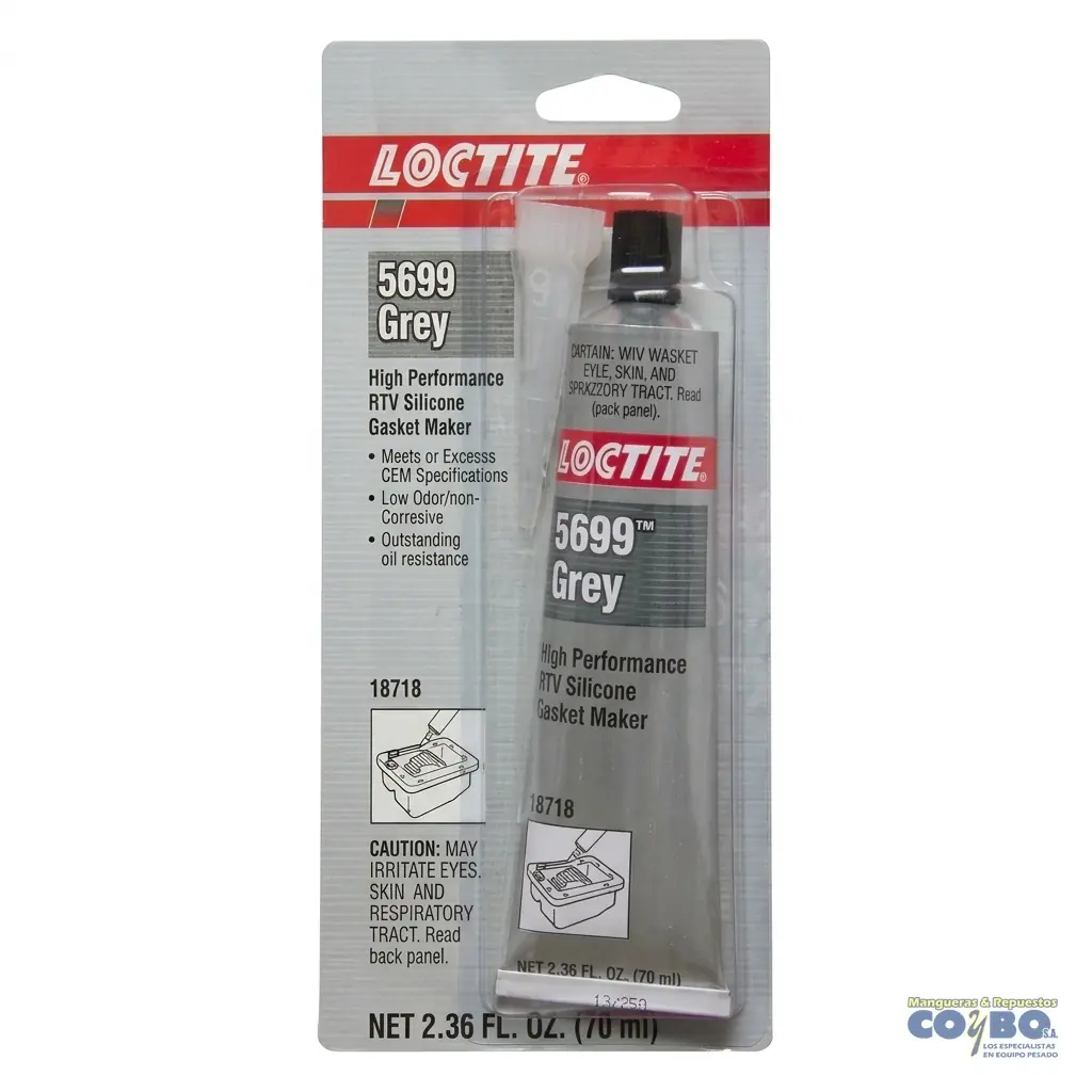 SILICON GRIS  LOCTITE 70ML - Imagen 1