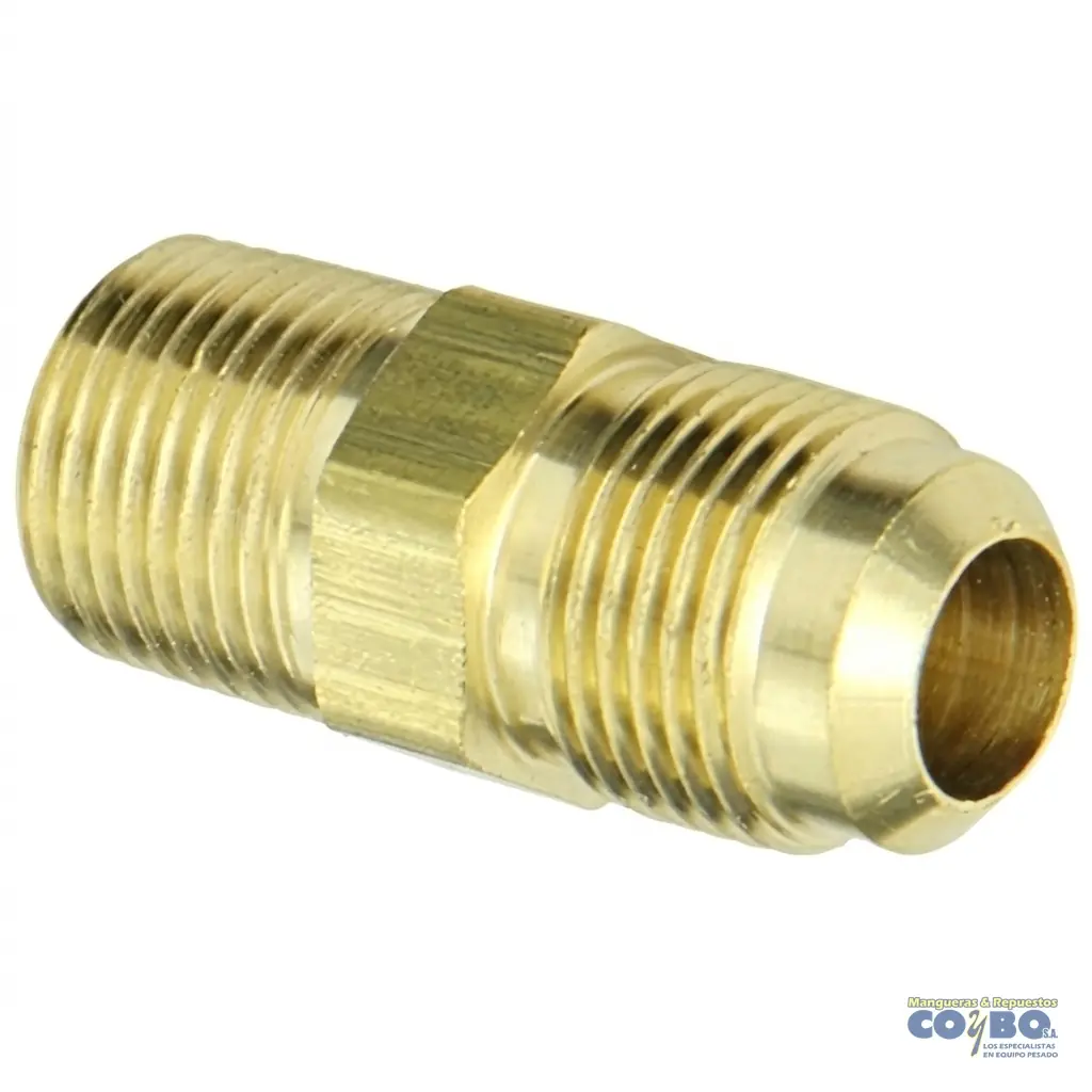 CONECTOR M FLARE 5/8 A M NPT 3/8 48F - Imagen 1
