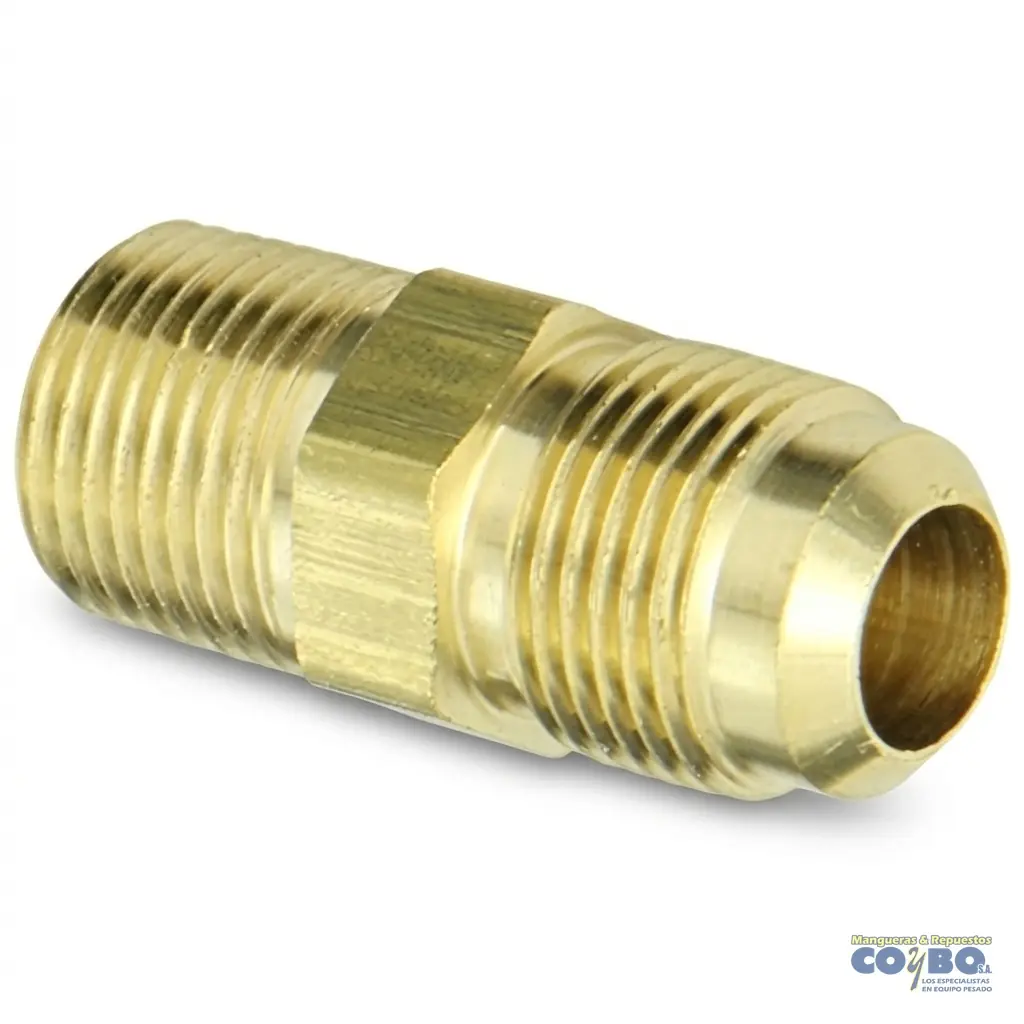 CONECTOR M FLARE 5/16 A M NPT 1/4 48F - Imagen 1